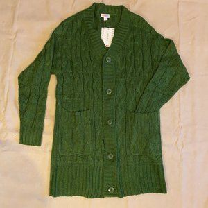 Lularoe Lucille Cardigan Small Green NWT